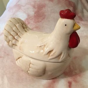 Chubby Hen Cookie Jar NWT ceramic handwash